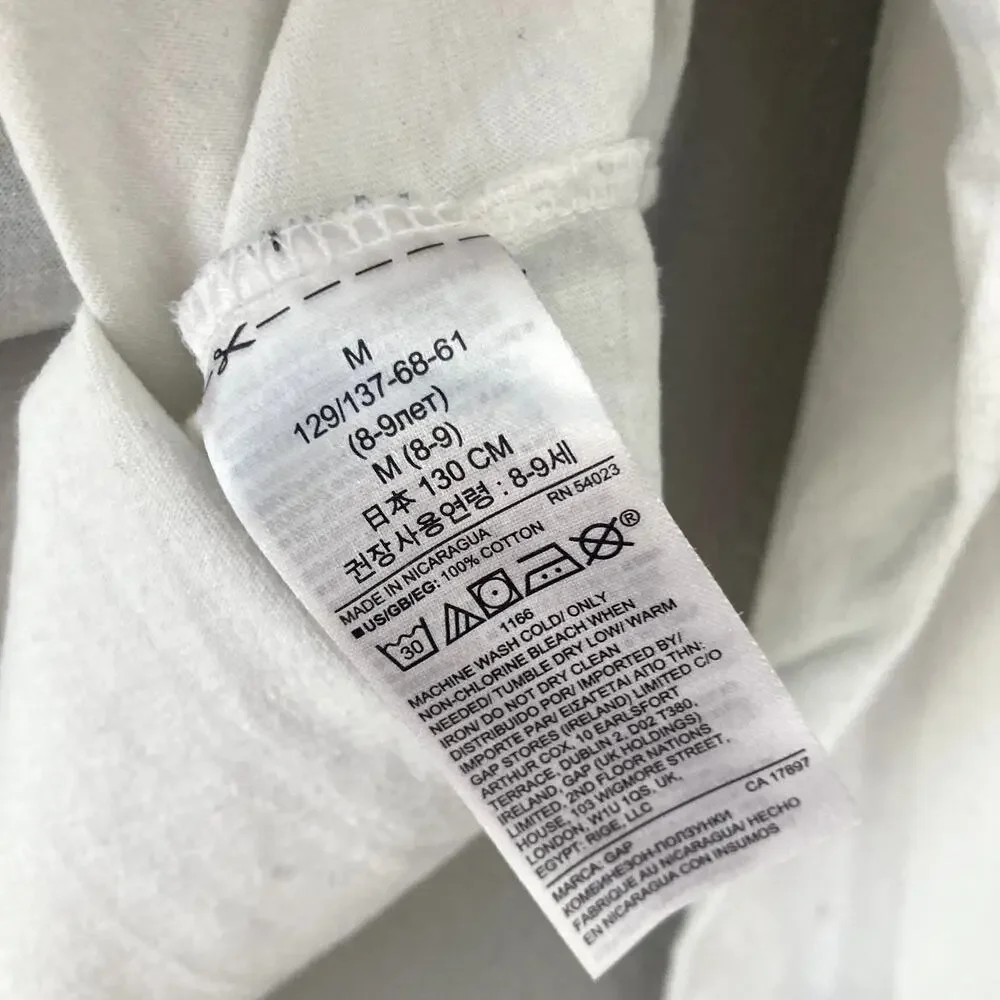 Gap NASA Astronaut Graphic Long Sleeve Tee - Off White - Medium 8